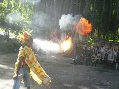 Man spitting fire | Excursions In Oho Rios